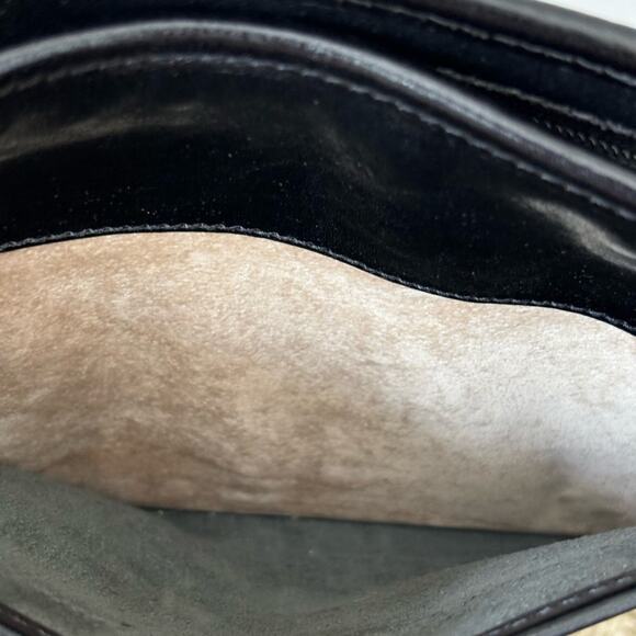 Brahmin Black and Brown Croc Small Crossbody Bag - Picture 6 of 10